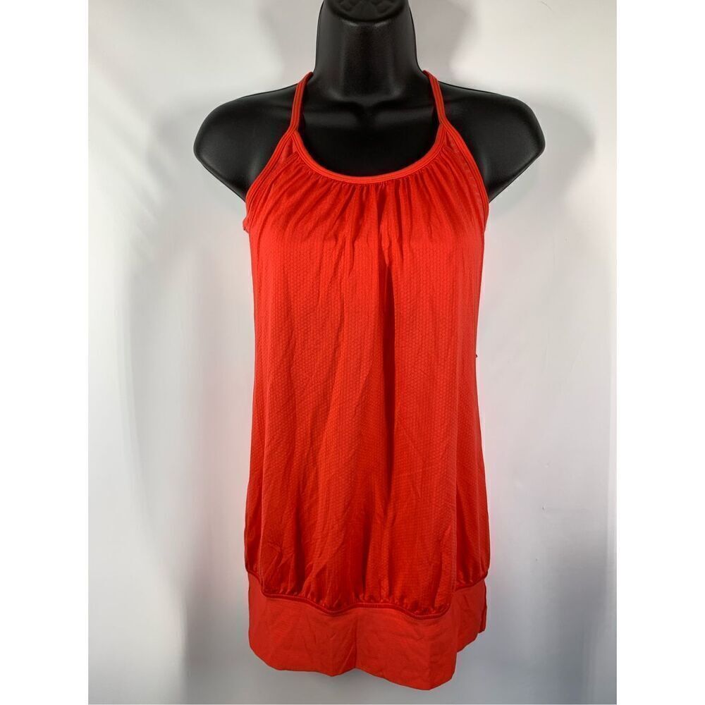 Box 5 -- Lululemon No Limits Loose Fit Stripe Attached Bra top Size 6